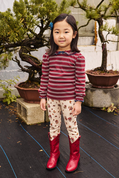 Legging - String/Antique Rose Holyoke Floral