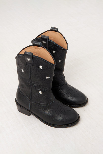 Little Star Cowboy Boot - Black