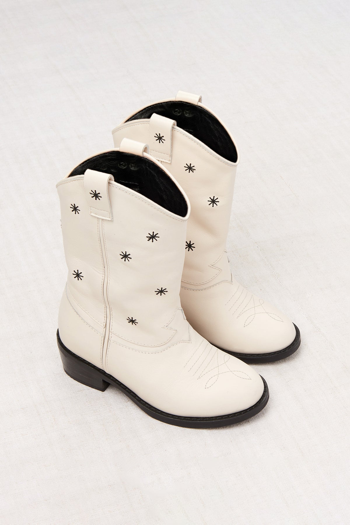 Little Star Cowboy Boot - Winter Cream