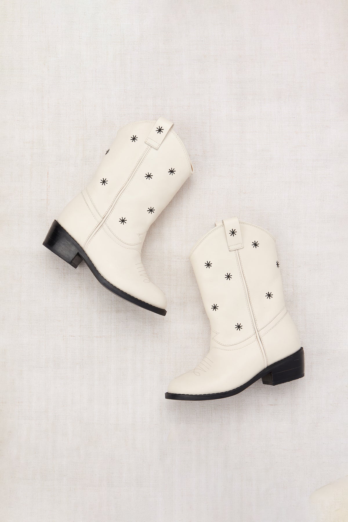 Little Star Cowboy Boot - Winter Cream