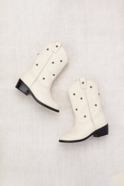 Little Star Cowboy Boot - Winter Cream