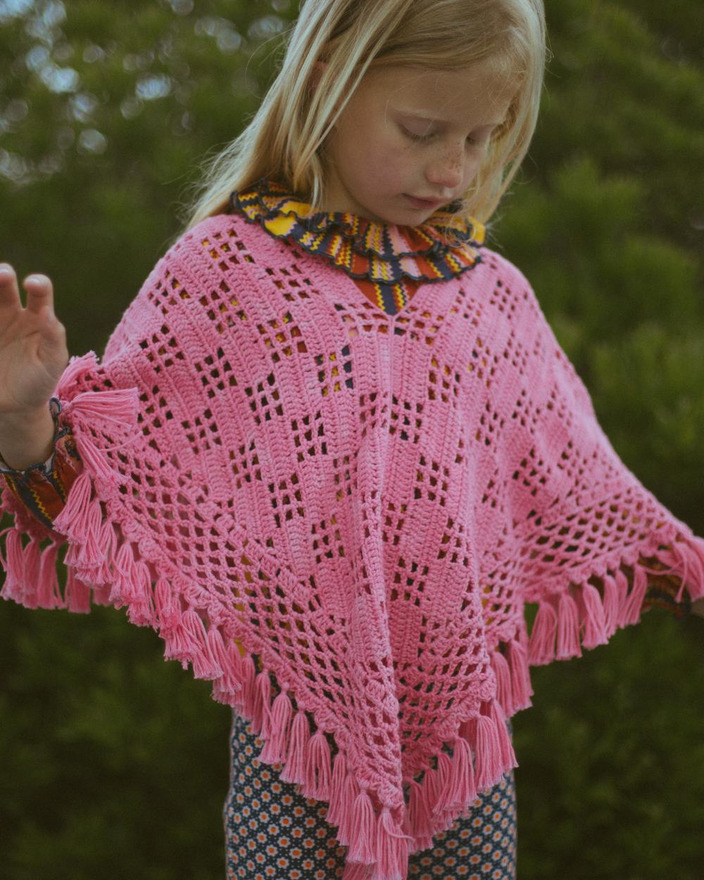 Lattice Crochet Poncho