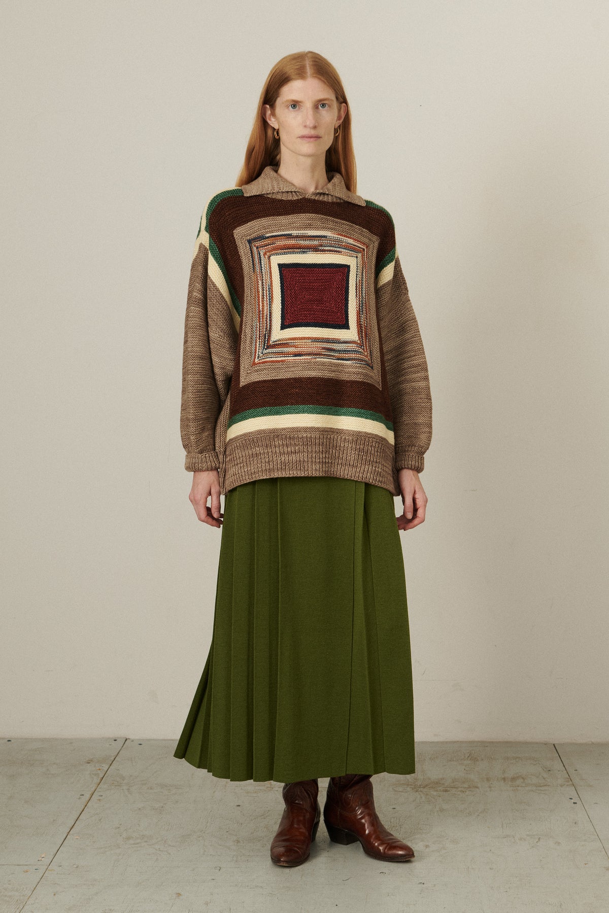 Log Cabin Sweater - Brut
