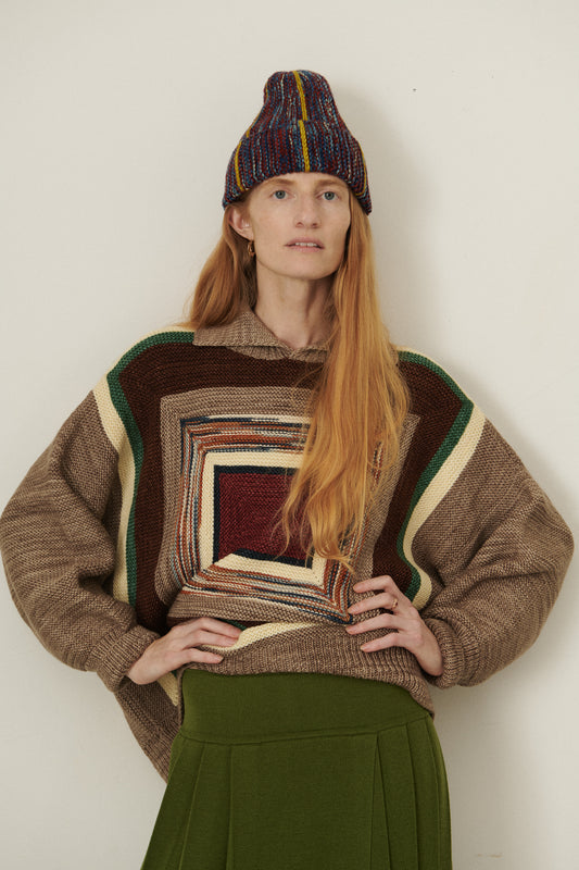 Log Cabin Sweater - Brut