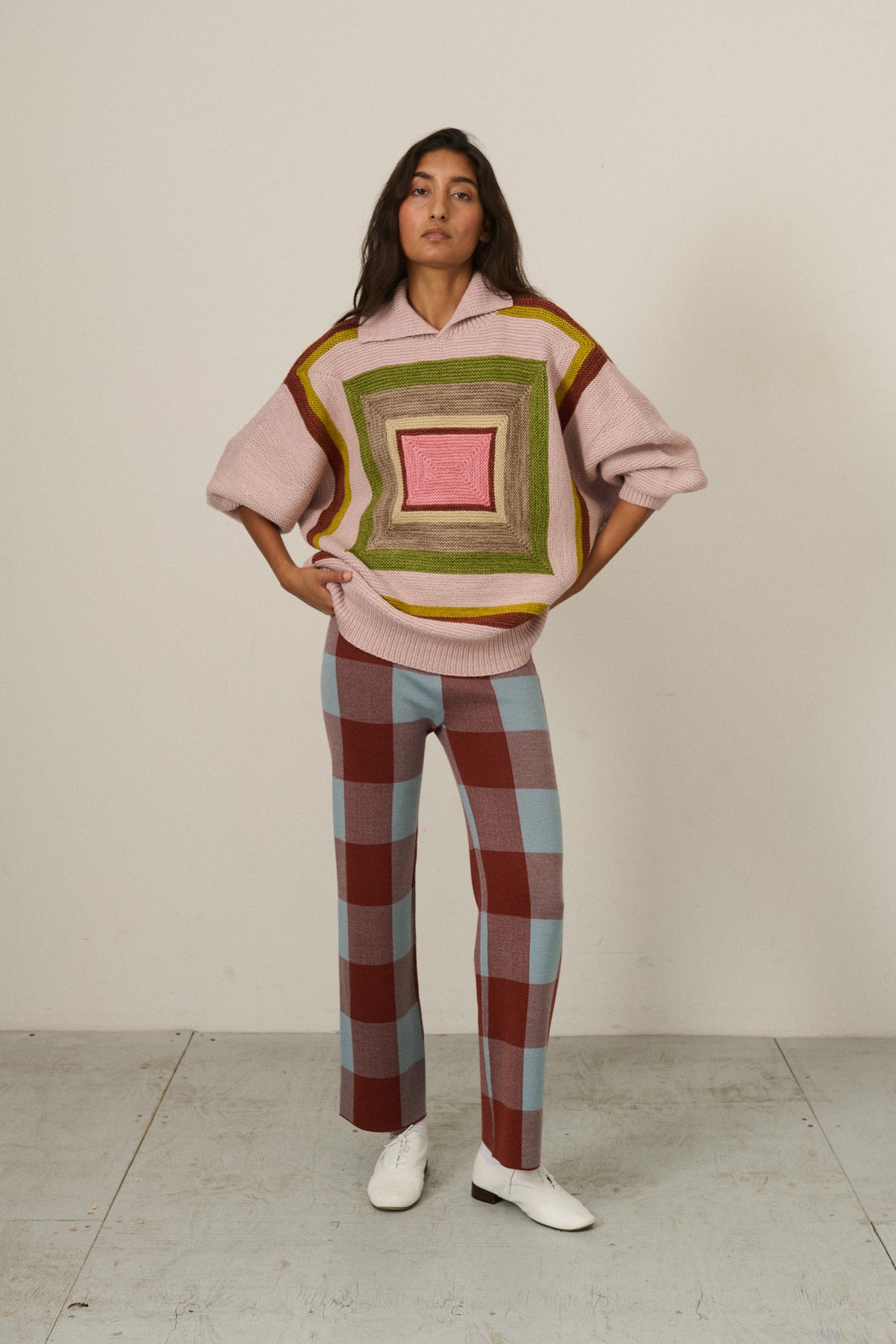 Log Cabin Sweater - Candyfloss