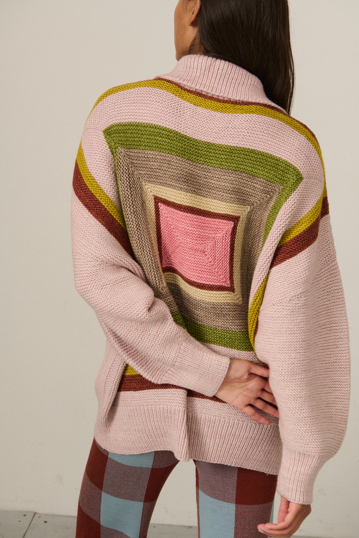 Log Cabin Sweater - Candyfloss