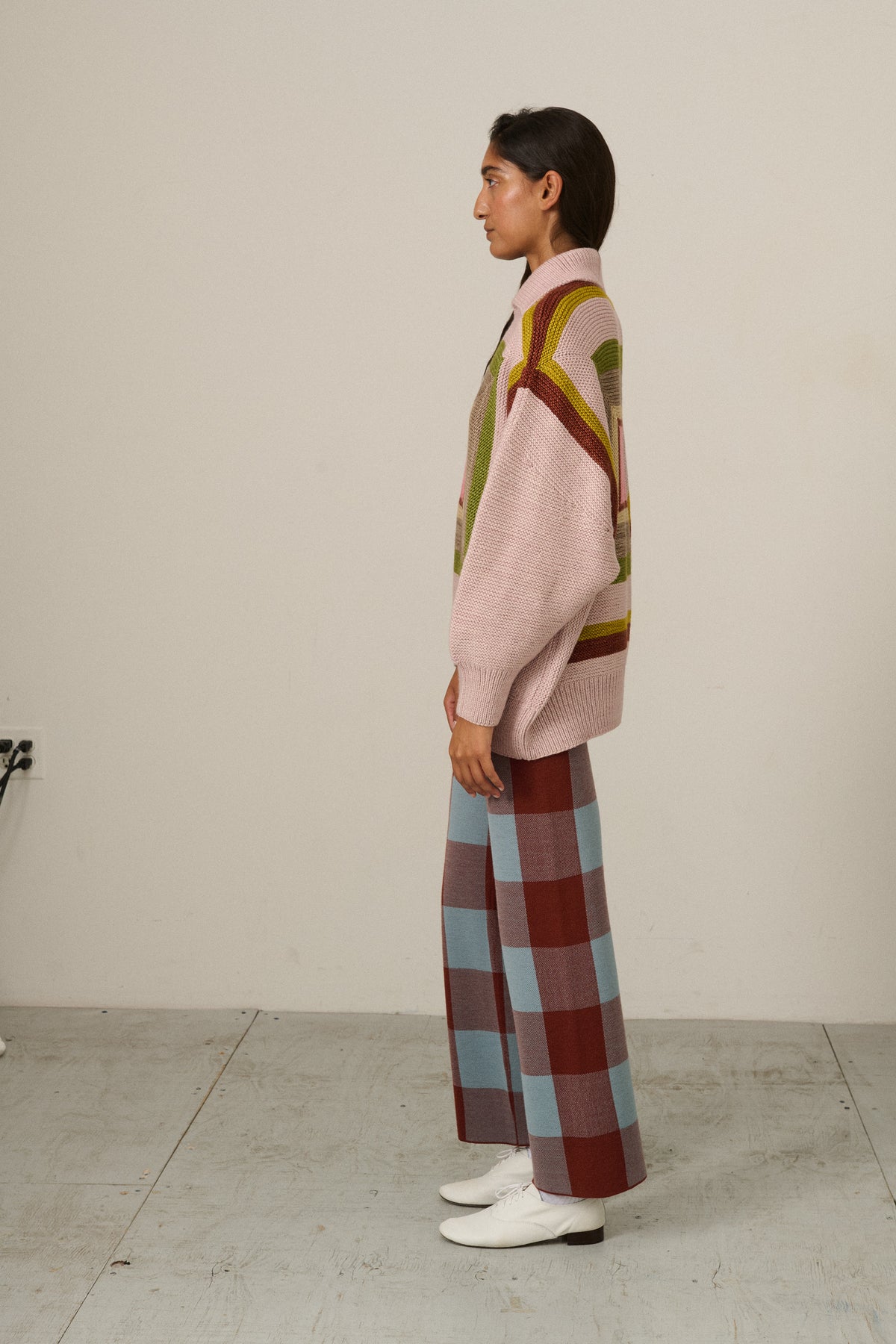 Log Cabin Sweater - Candyfloss