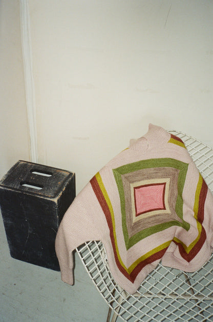 Log Cabin Sweater - Candyfloss