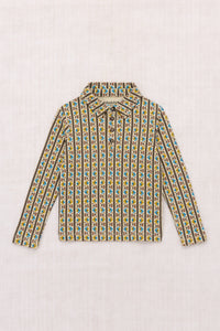 Long Sleeve Polo - Alabaster Gallup