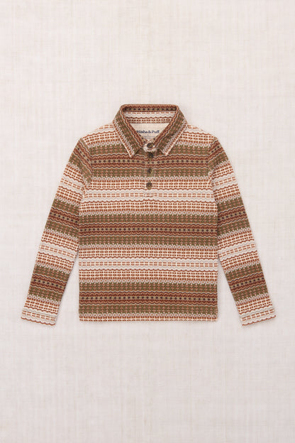 Long Sleeve Polo - Nori Arable
