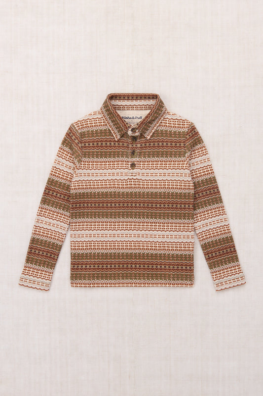 Long Sleeve Polo - Nori Arable