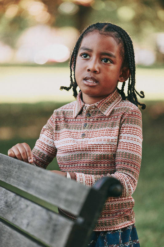 Long Sleeve Polo - Nori Arable