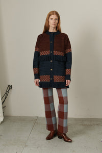 Lore Fringe Jacket - Dark Roast