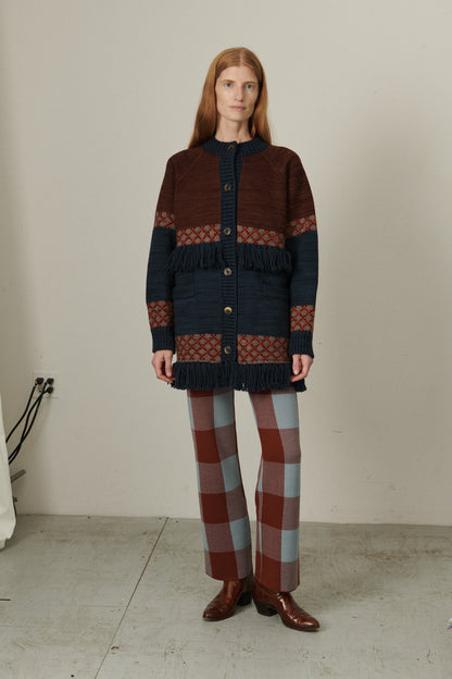 Lore Fringe Jacket - Dark Roast