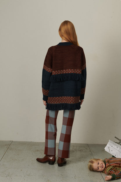 Lore Fringe Jacket - Dark Roast