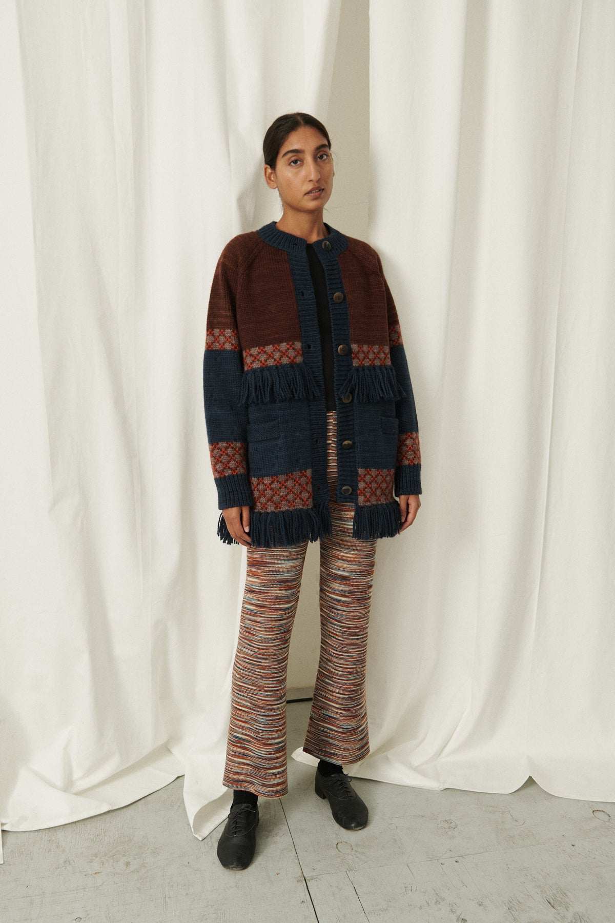 Lore Fringe Jacket - Dark Roast