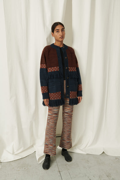 Lore Fringe Jacket - Dark Roast