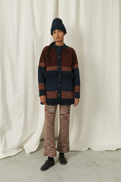 Lore Fringe Jacket - Dark Roast