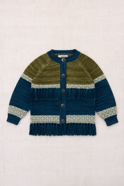 Lore Fringe Jacket - Marine Blue