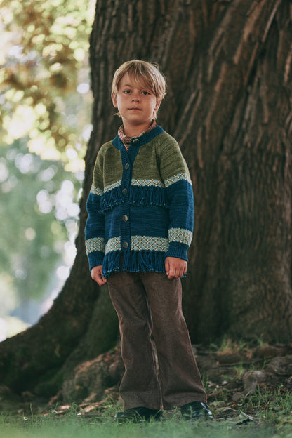 Lore Fringe Jacket - Marine Blue