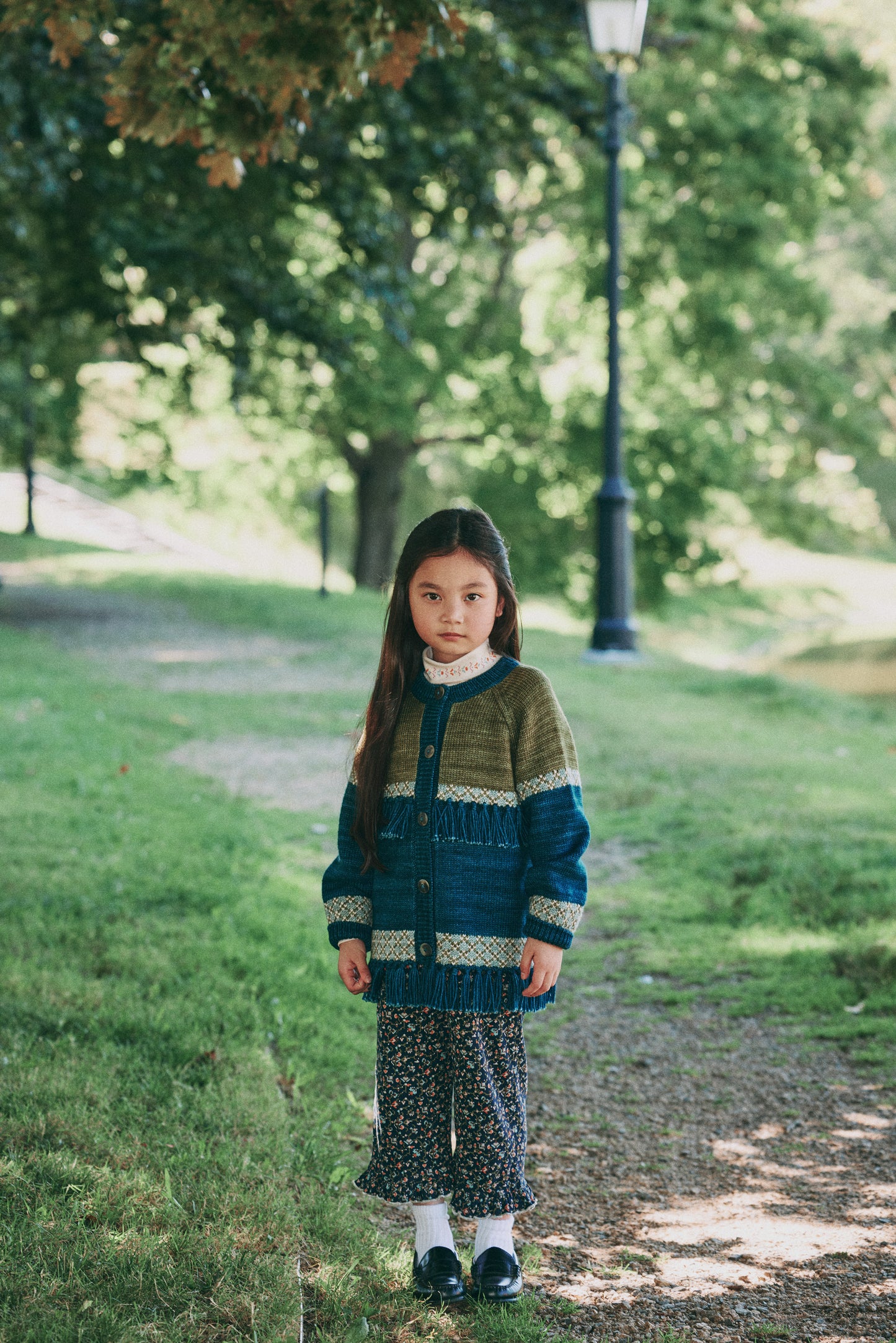 Lore Fringe Jacket - Marine Blue