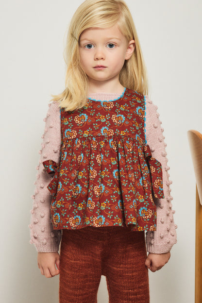 Lottie Top - Cedar Calico Hearts