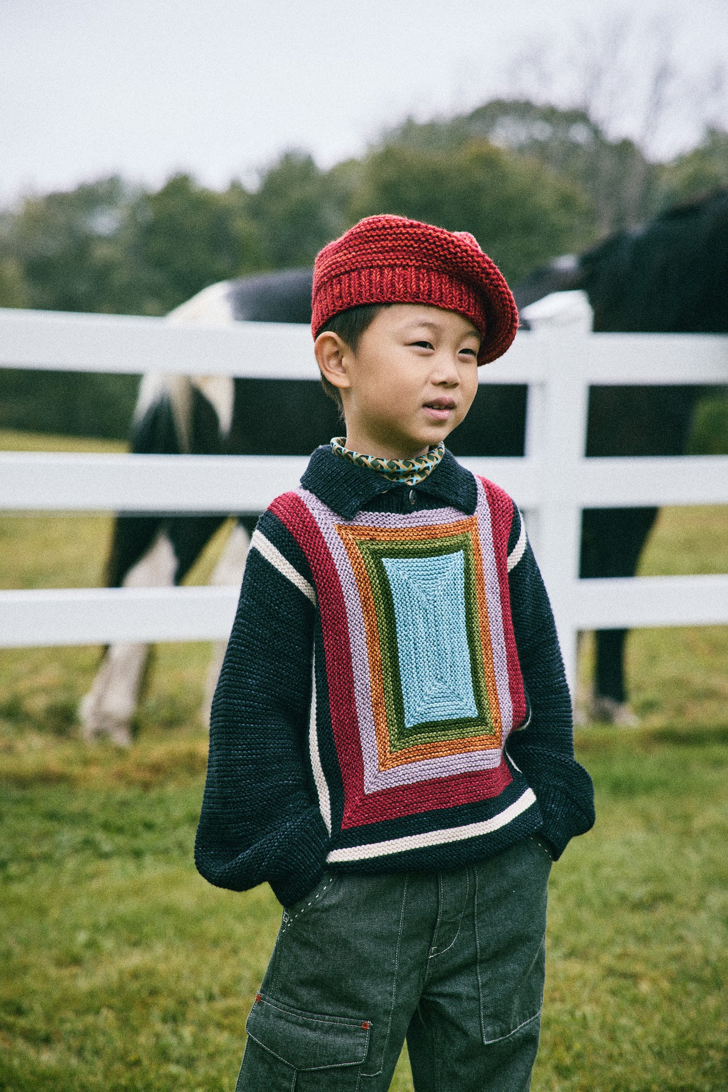 Log Cabin Sweater