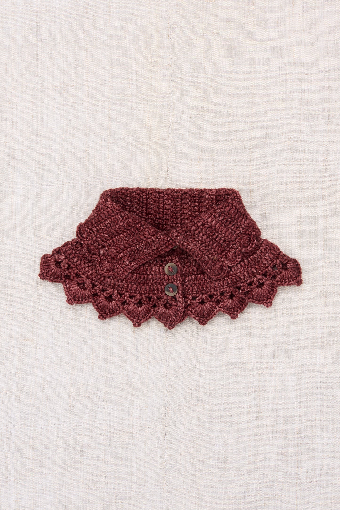 Crochet Button Collar