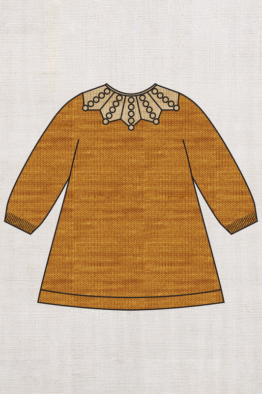 Placed Popcorn Dress