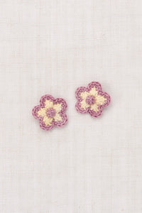 Medium Flower Clip Set - Shortbread