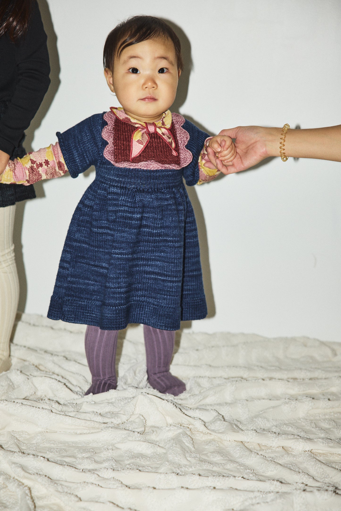 Baby Scallop Bib Dress