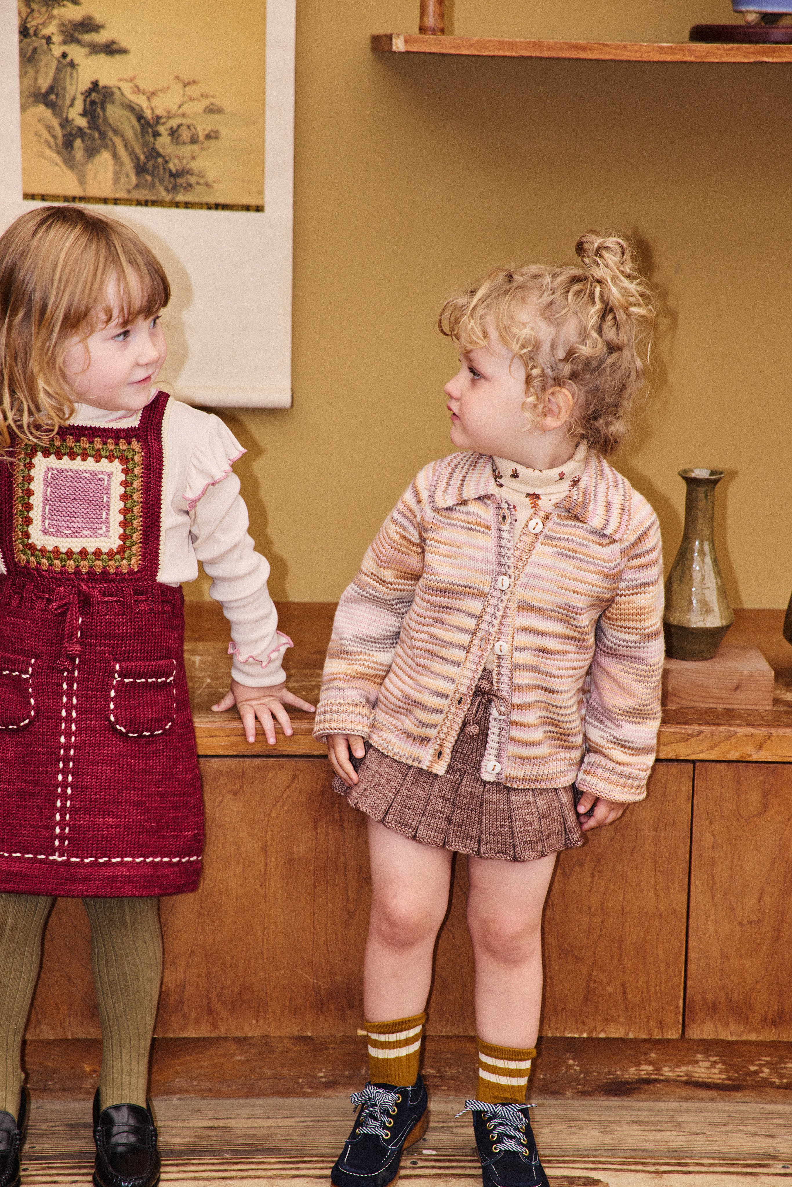 Motley Cardigan – Misha & Puff