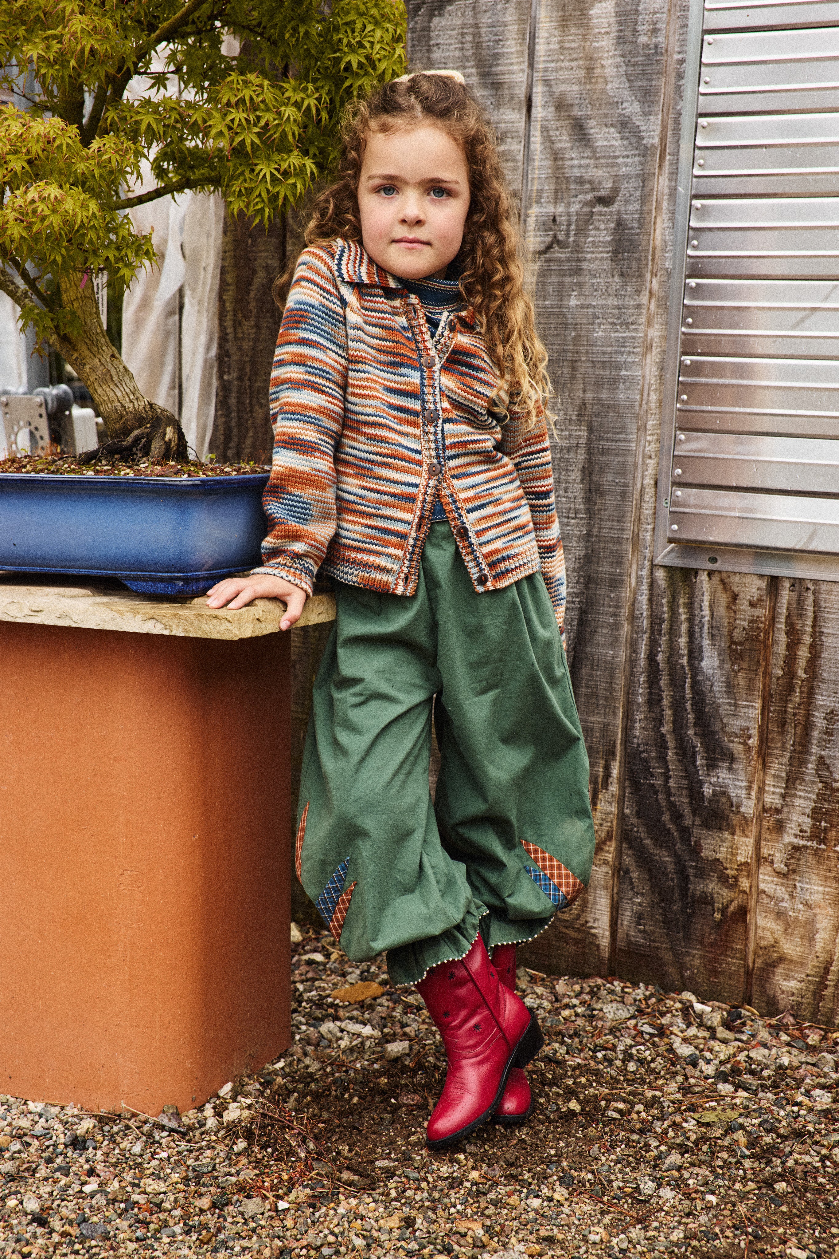Motley Cardigan – Misha & Puff