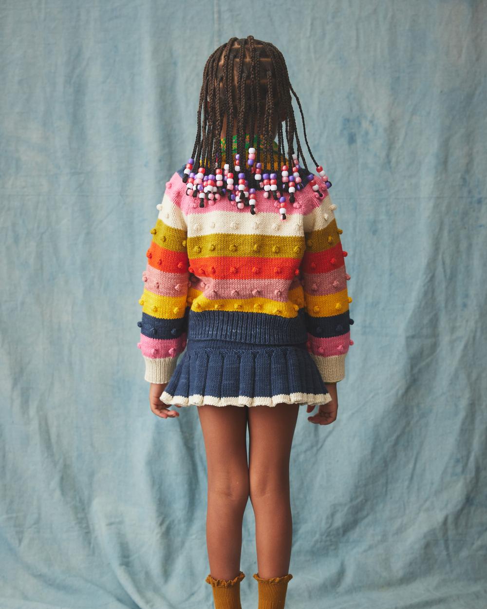 Popcorn Stripe Cardigan