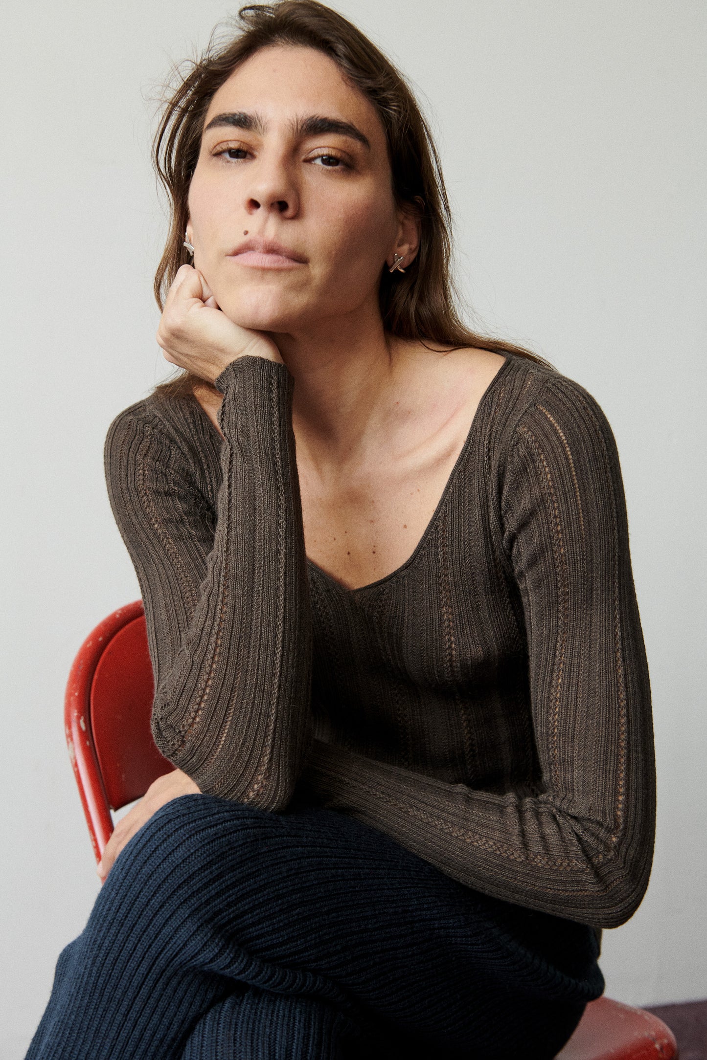 Fluted Lace Sinead Top