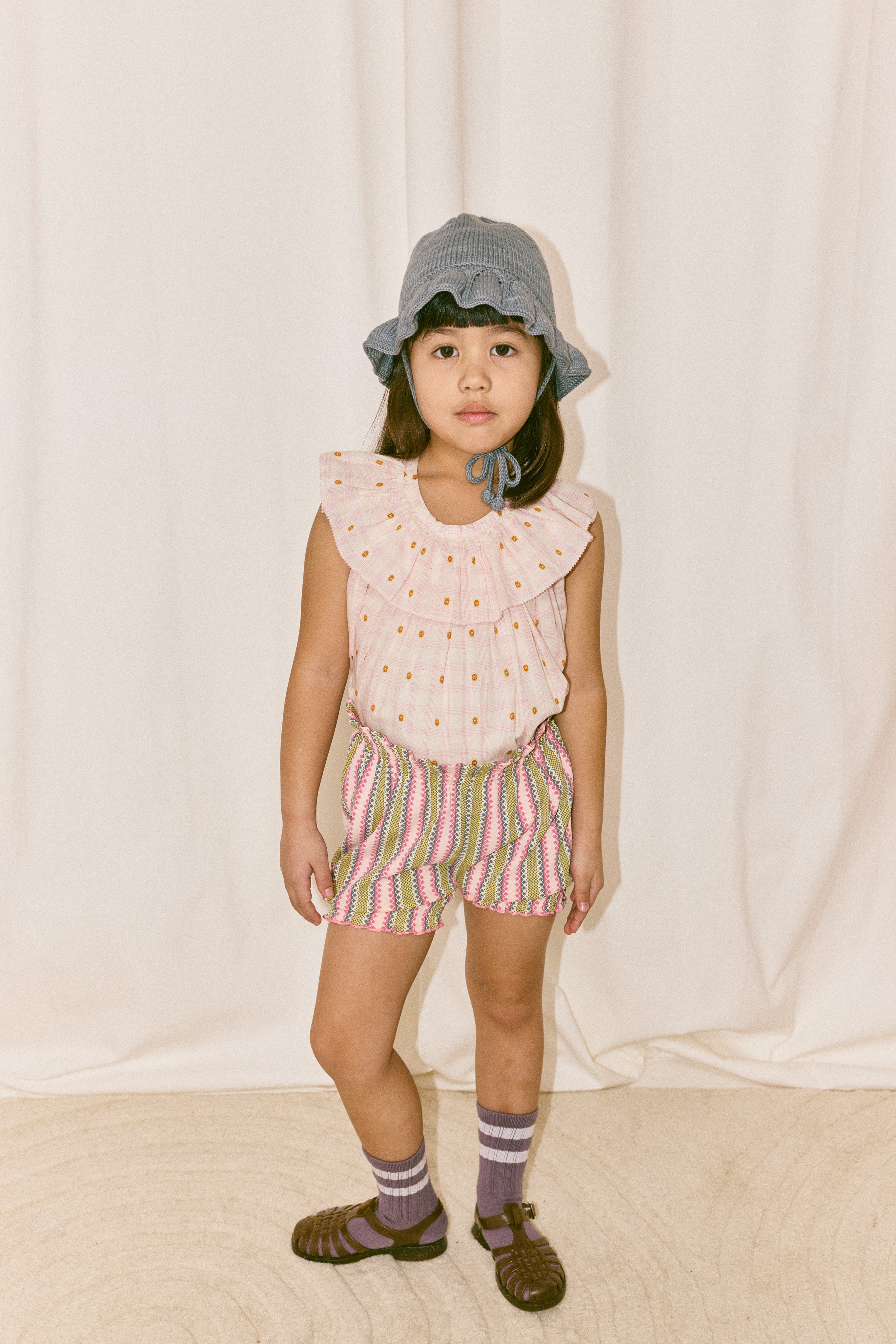 帽子 misha and puff Starling Sunhat 6-8Y Misha & Puff Kid's Starling Sun Hat 6-8 Years Rose Blush Pink
