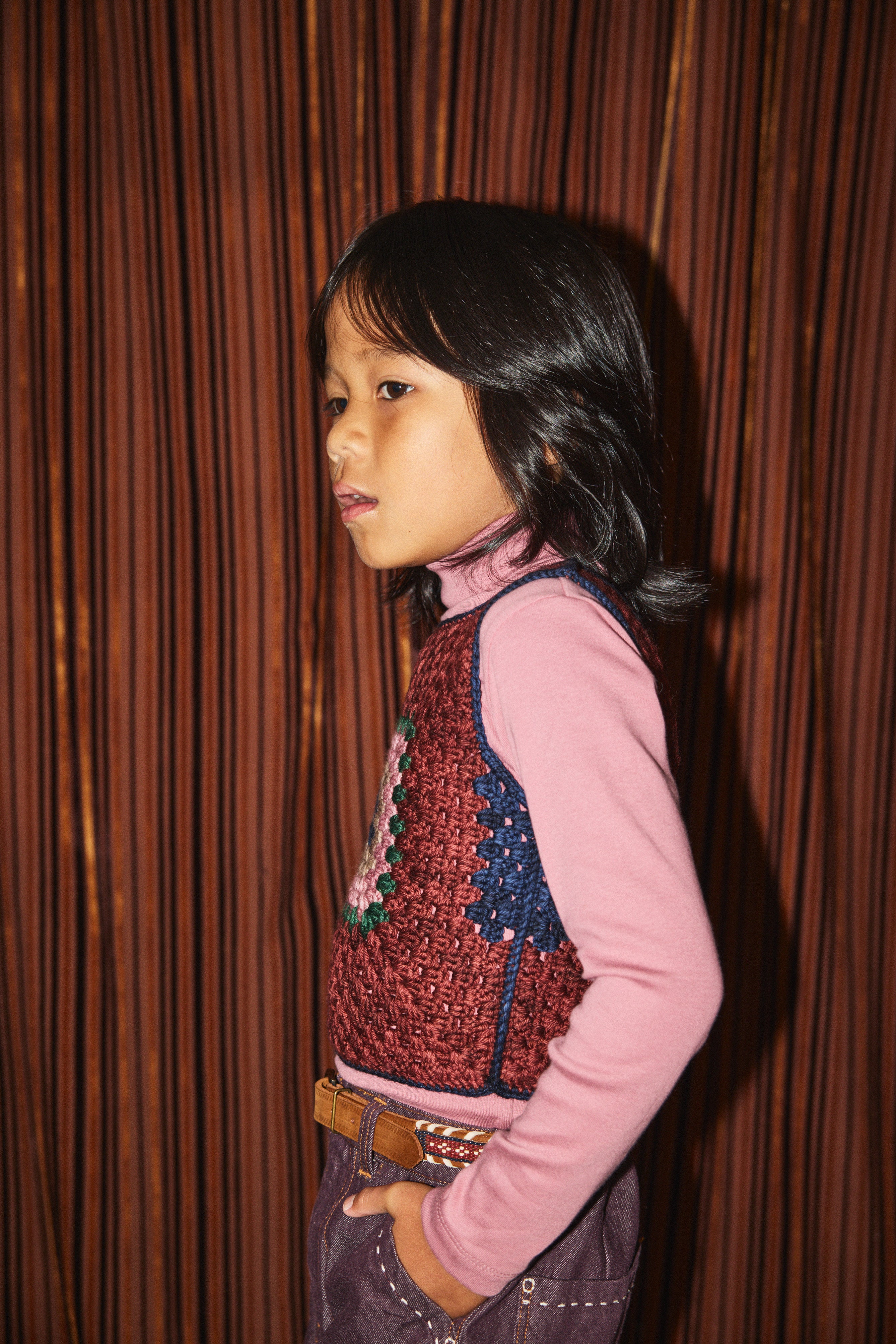 mamaowl × misha&puff タートルネック4y mamaowl × misha&puff タートルネック4y