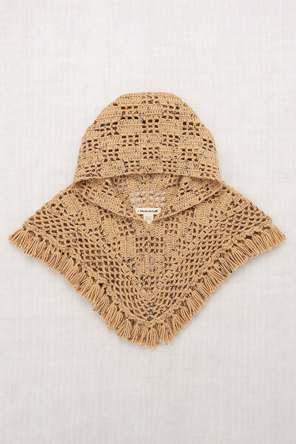 Lattice Crochet Hooded Capelet