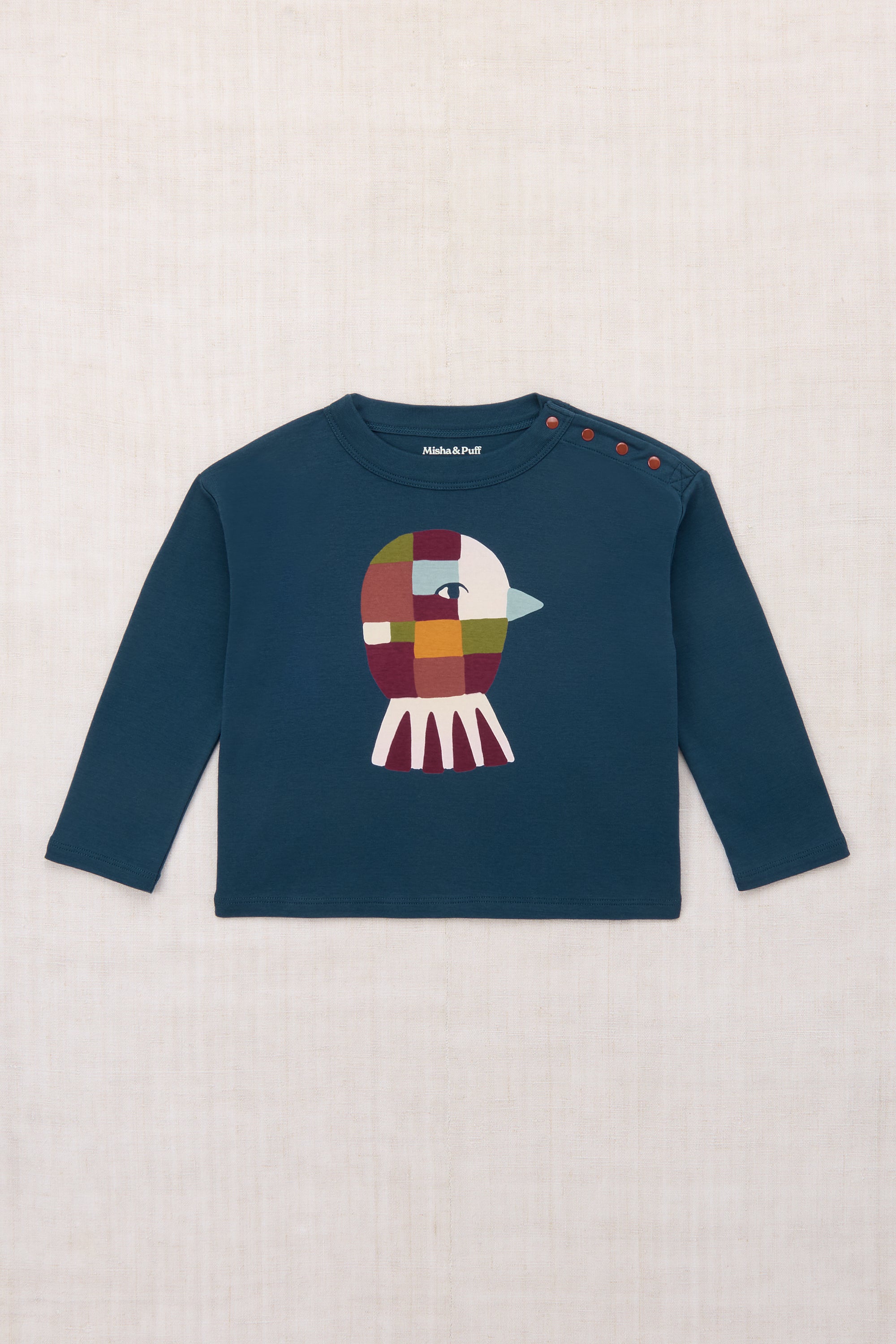 Oiseau Long Sleeve Boxy Top – Misha & Puff
