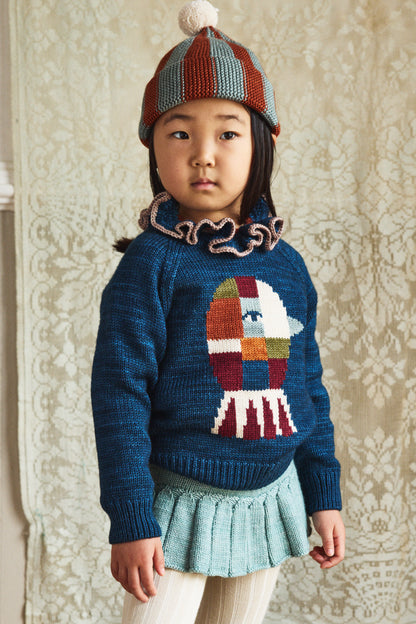 Oiseau Sweater - Marine Blue