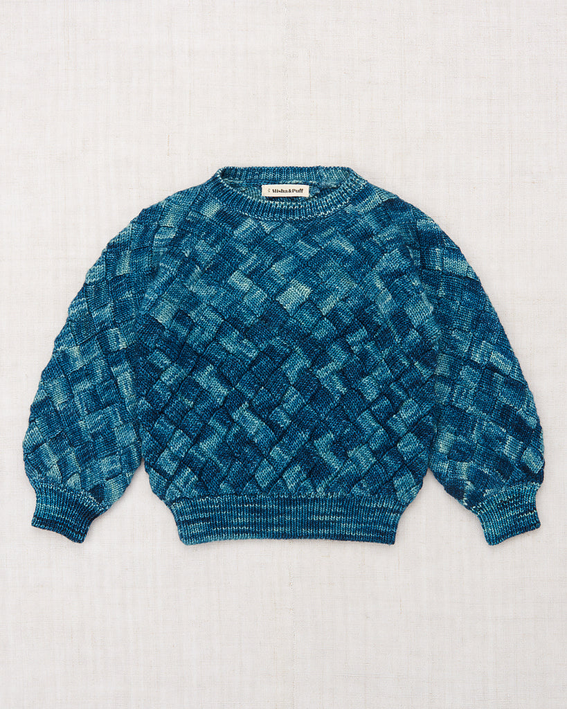 Little Entrelac Sweater - Misha & Puff