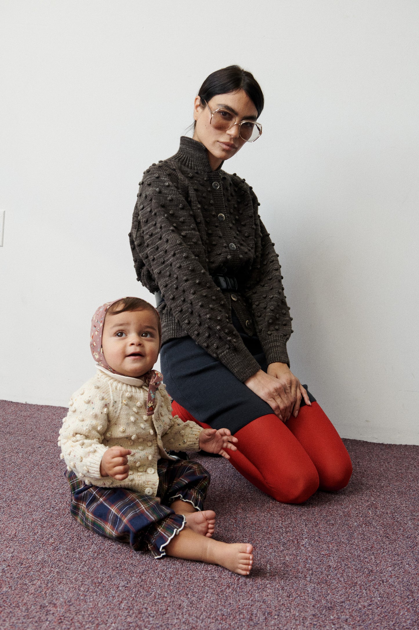 Popcorn Polo Cardigan