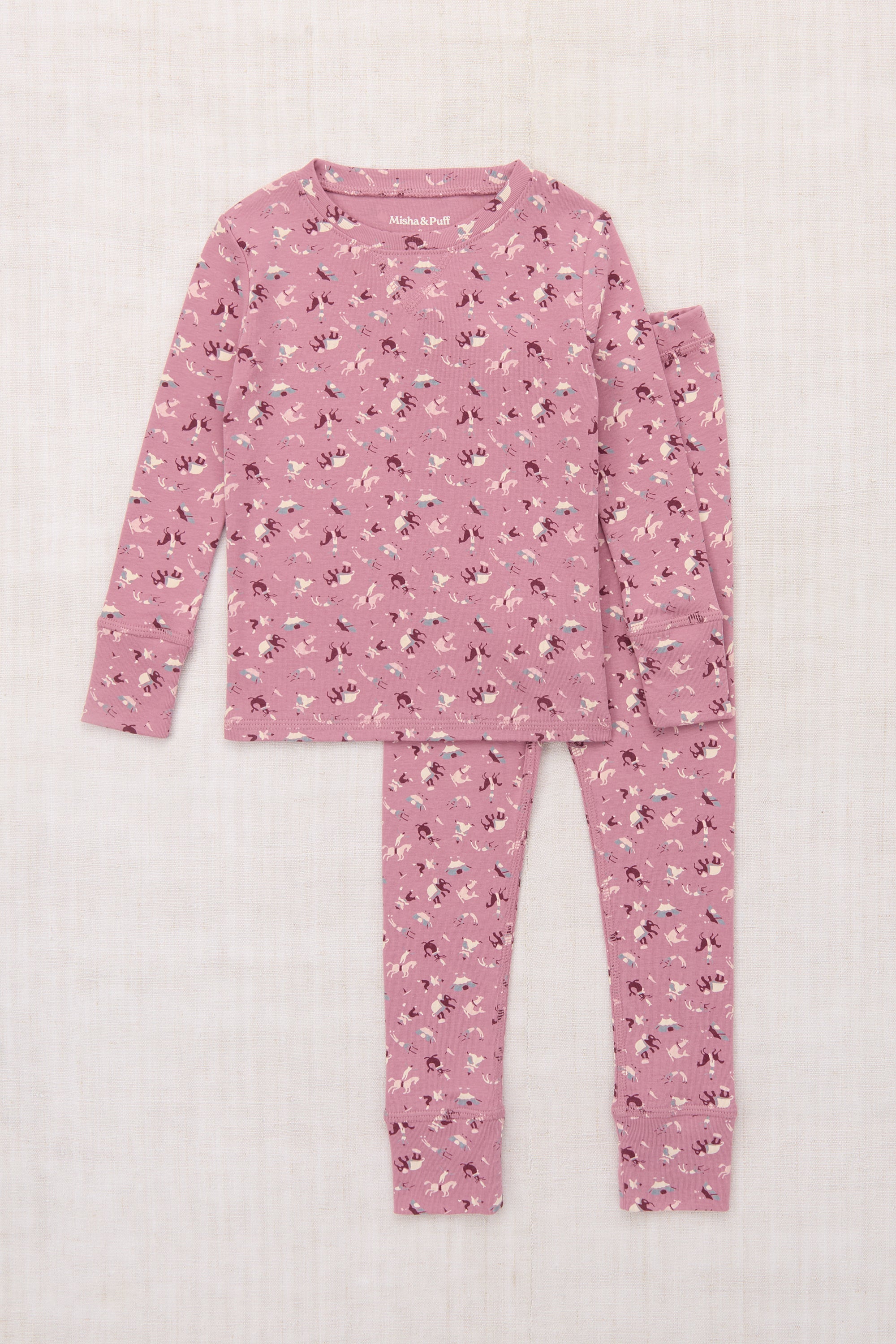 ベビーパジャマ misha&puff antique rose pajama 2y Pajama Set – Misha & Puff