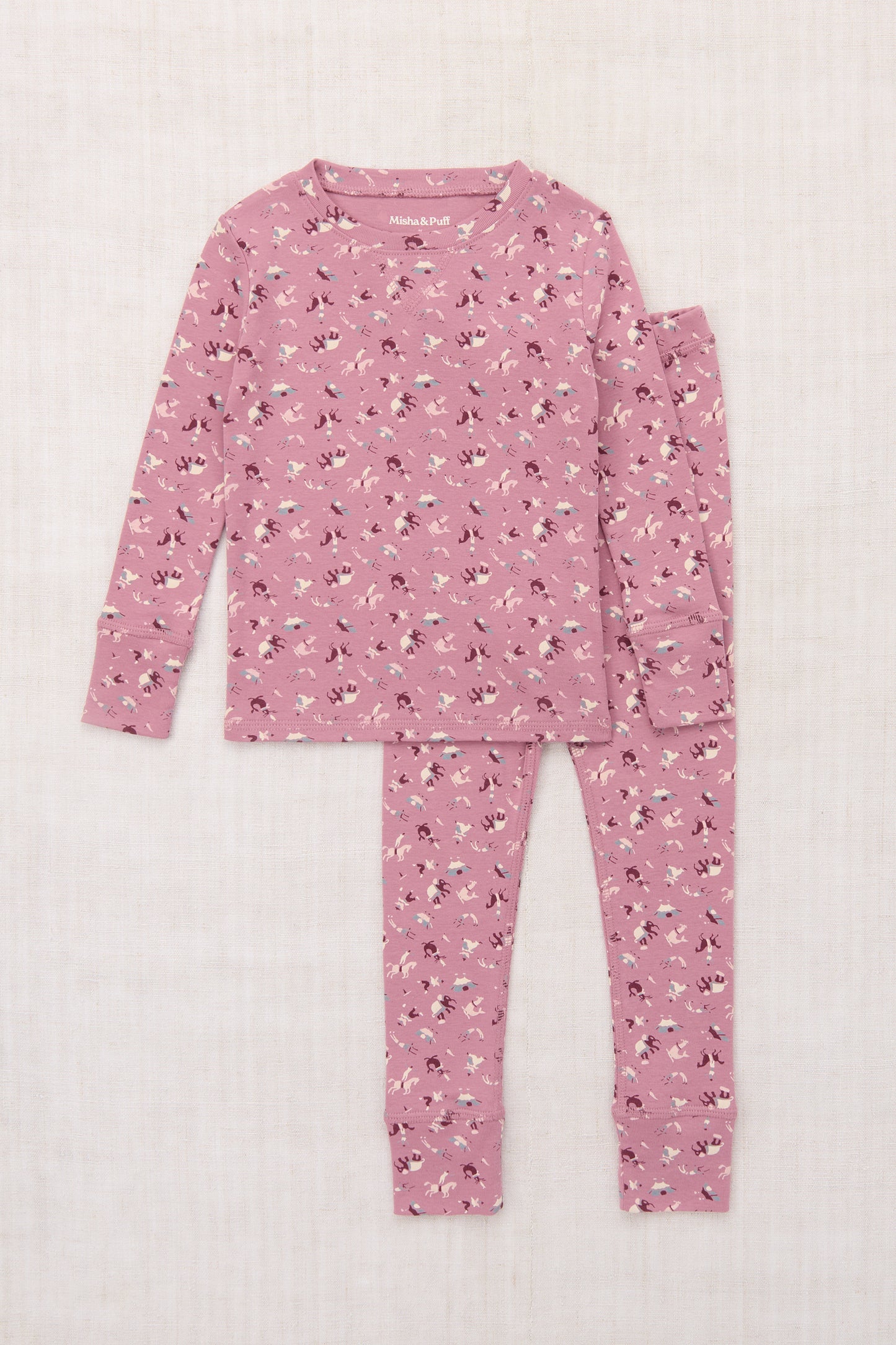 Pajama Set - Antique Rose Circus