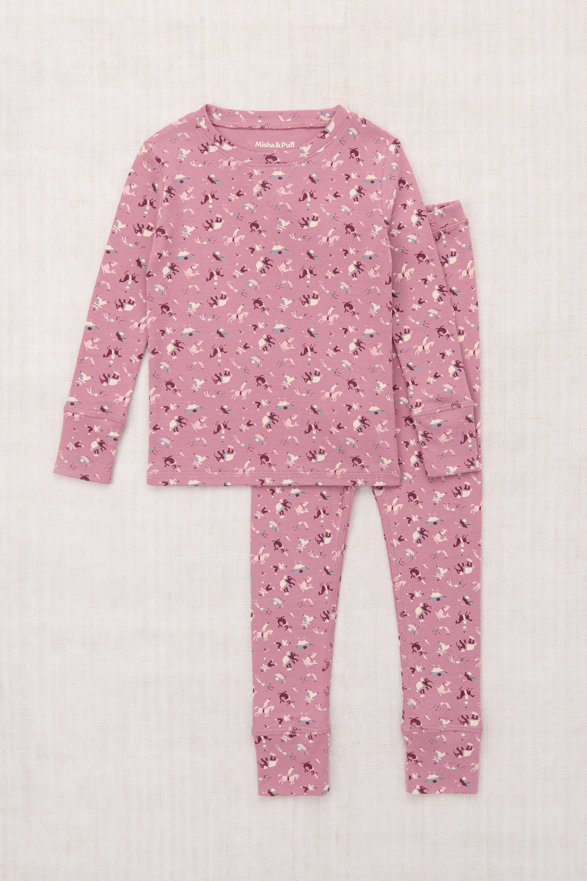 Pajama Set - Antique Rose Circus