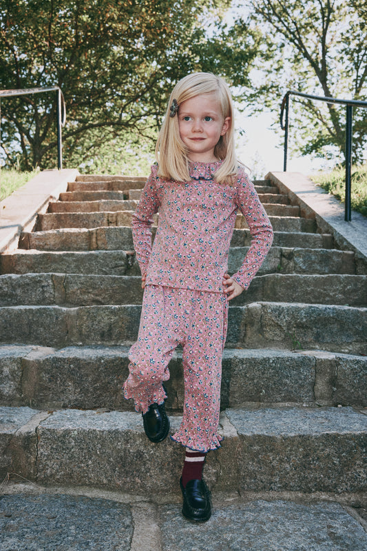 Paloma Top - Antique Rose Millefleurs
