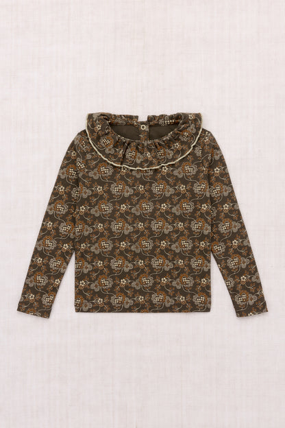 Paloma Top - Bark Calico Hearts