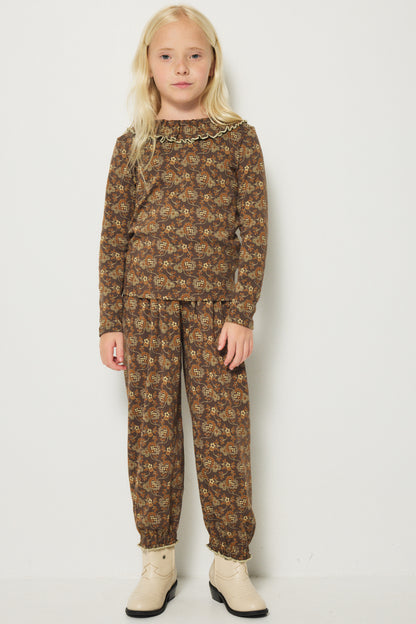 Paloma Top - Bark Calico Hearts