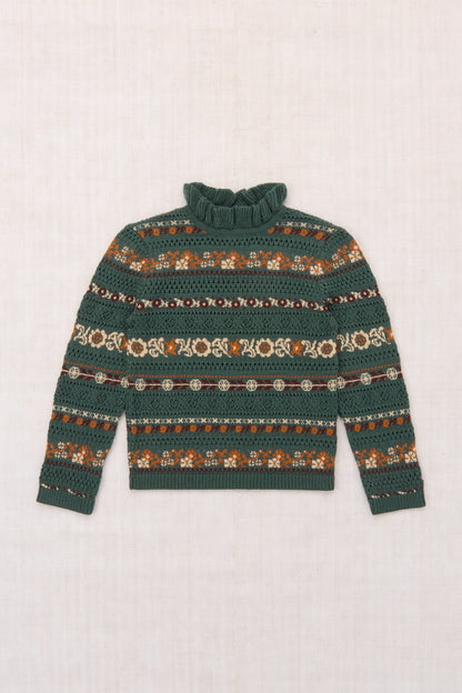 Pamela Sweater - Bough Eyelet Ribbon