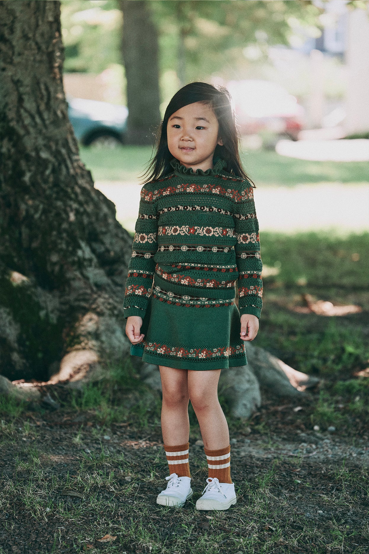 Pamela Sweater - Bough Eyelet Ribbon